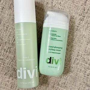 Divi 3-in-1 Leave-In Conditioner and Strand Plumping Cream Bundle